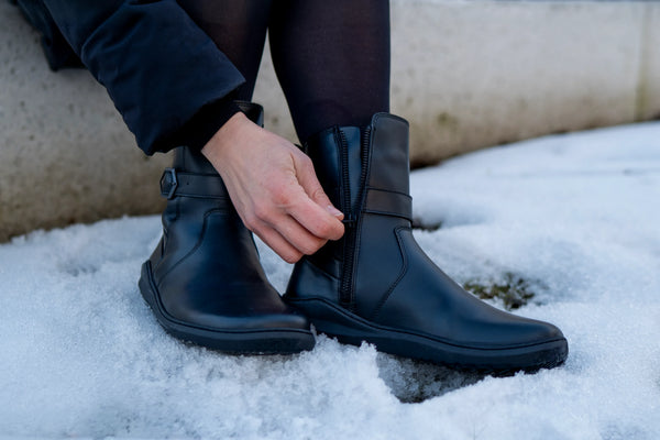 Winter in Eleganz: Entdecken Sie die Damen-Barfußschuhe von Skinners!