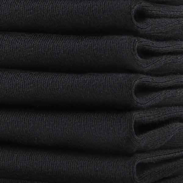 Socks No Show Black (three pack)