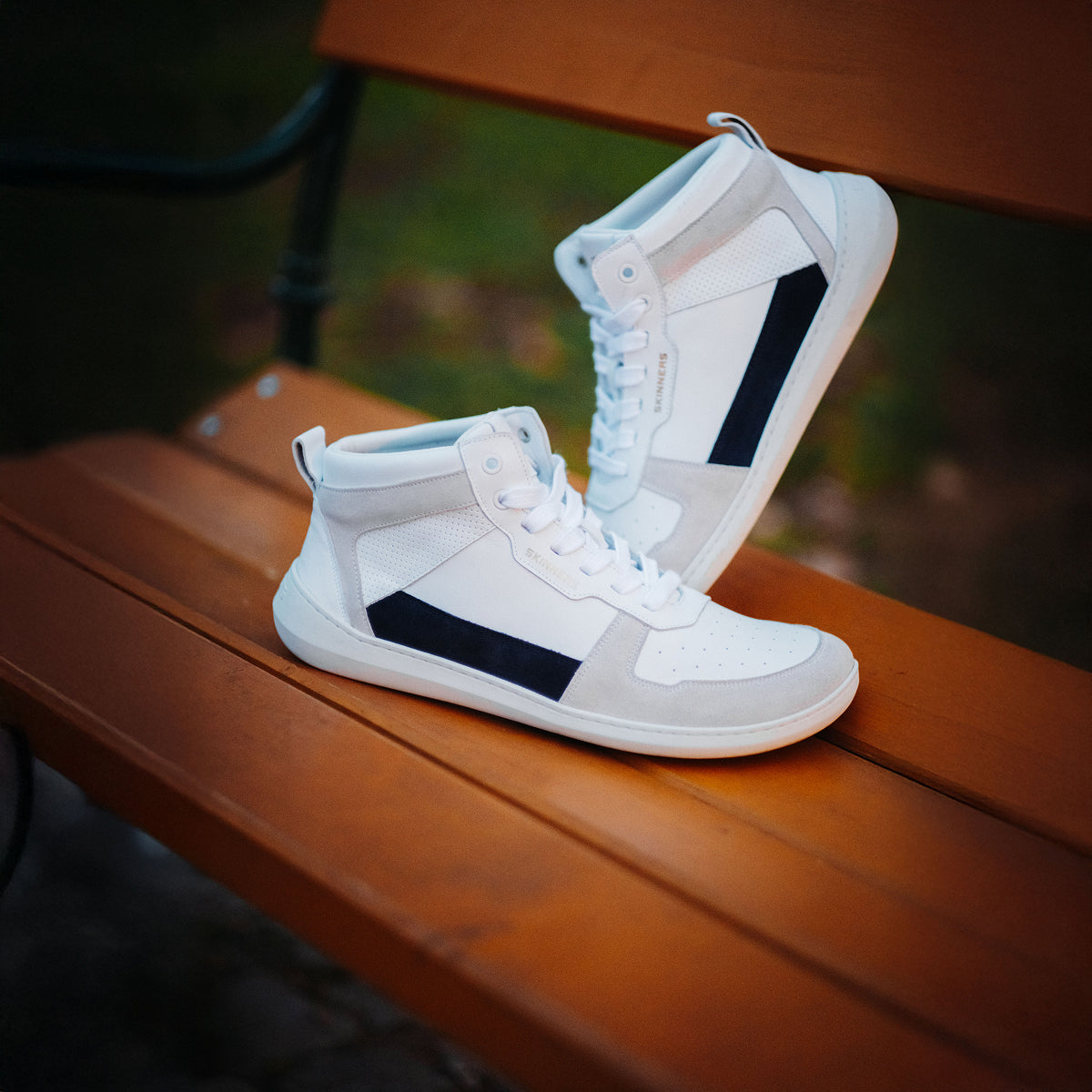 Oldschooler High Top Blue/White