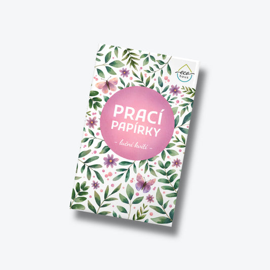 Waschpapier für Sockenschuhe, Wiesenblumen, 5 Stück