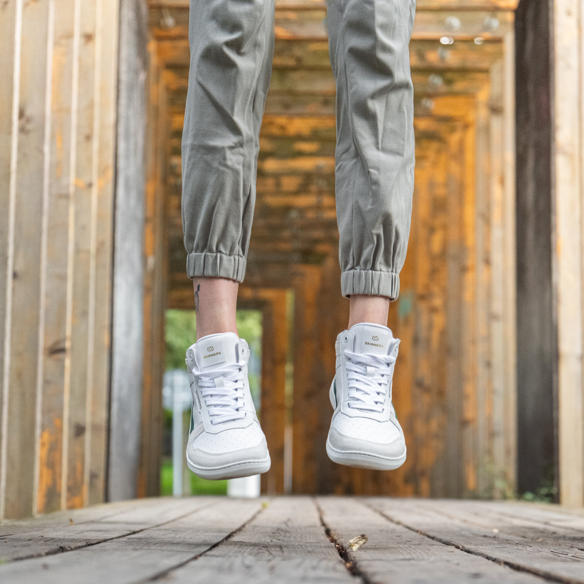 Oldschooler High Top Green/White