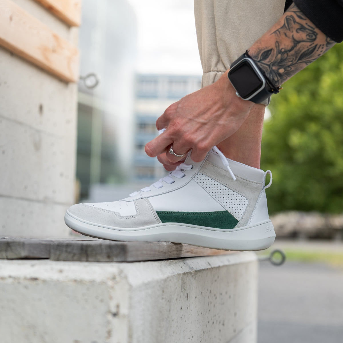 Oldschooler High Top Green/White