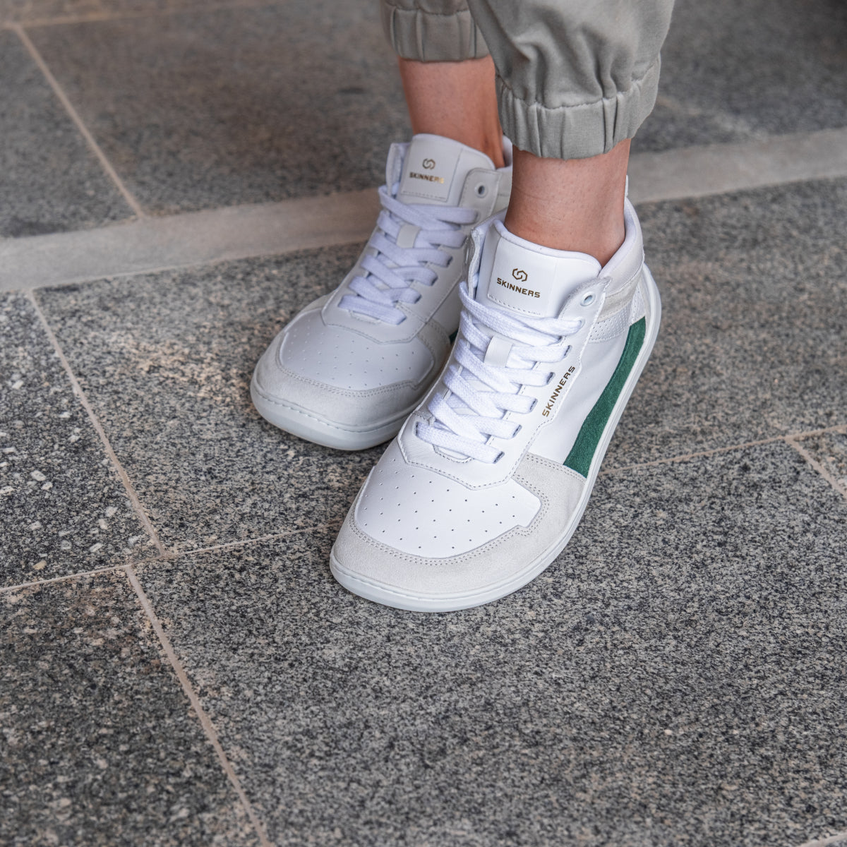 Oldschooler High Top Green/White