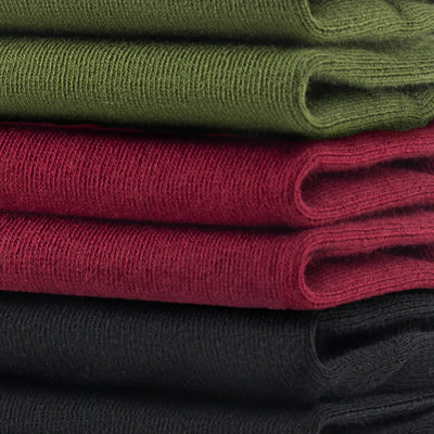 Socken No Show Mix Carmine/Moss/Black (Dreierpack)