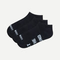 Socken Low Cut Black (Dreierpack)