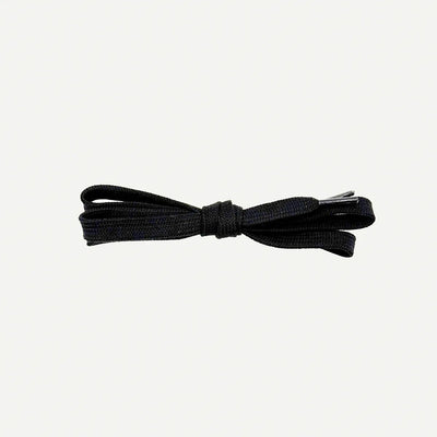 Textil-Schnürsenkel Schwarz breit